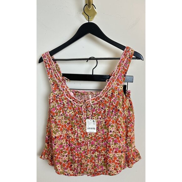 FREE PEOPLE Ellia Printed Set in Spring Blossom Combo Size X-Small NWT - Picture 5 of 16